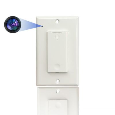 EyeSwitch - 4K UltraHD WIFI Streaming Nanny Cam Hardwired Functional Light Switch