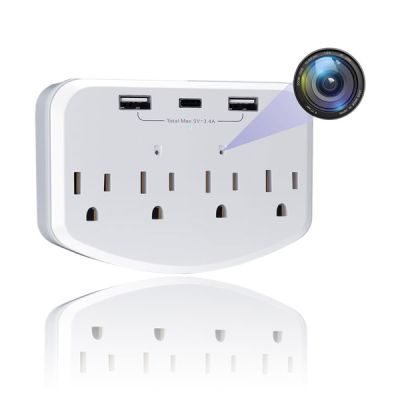 Koios Quad - 1080p WIFI Nanny Camera USB Outlet Wall Charger