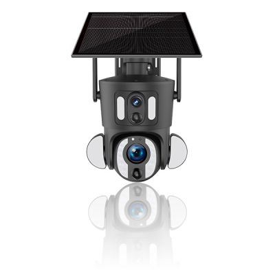 XZ6 Dual Pro - 4K Wi-Fi Dual Lens Solar Powered Rotating Security Surveillance Camera