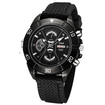 KRONOS Black - 1080p HD Watch Camera Person Video Surveillance with IR Night Vision 