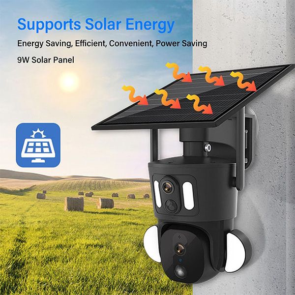KOCOM Digital DUAL FOLDER Camera 2っ折り TY3 Dual Pro - 2K 4G LTE Dual Lens Solar Security Camera | PTZ