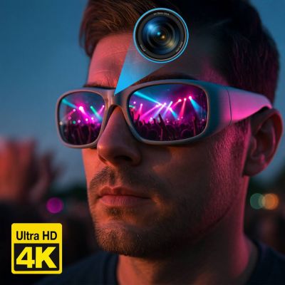 Orca 4K - UltraHD Video Recording Water Resistant Sport Camera Sunglasses 