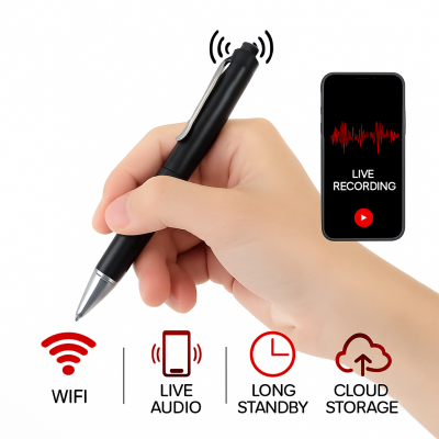 MILO WIFI - 9 Days Voice Activated WIFI Audio Recorder Pen