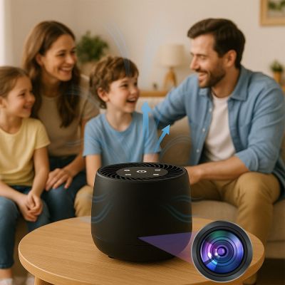 Boreas - 1080p HD WiFi Streaming Nanny Cam HEPA Air Filter 