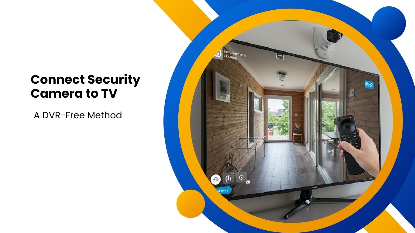 How to Connect Security Camera to TV without DVR