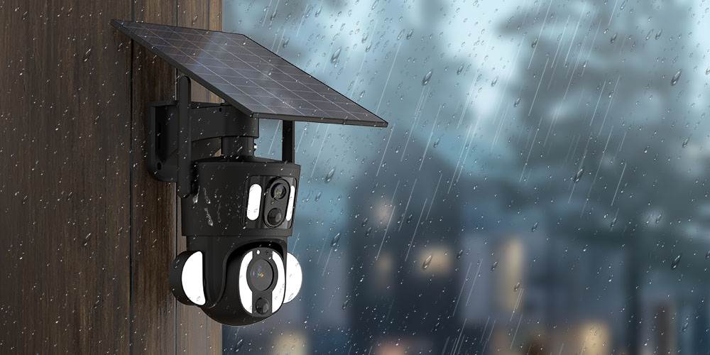 XZ6 Dual Pro - 4K Wi-Fi Dual Lens Solar Powered Rotating Security