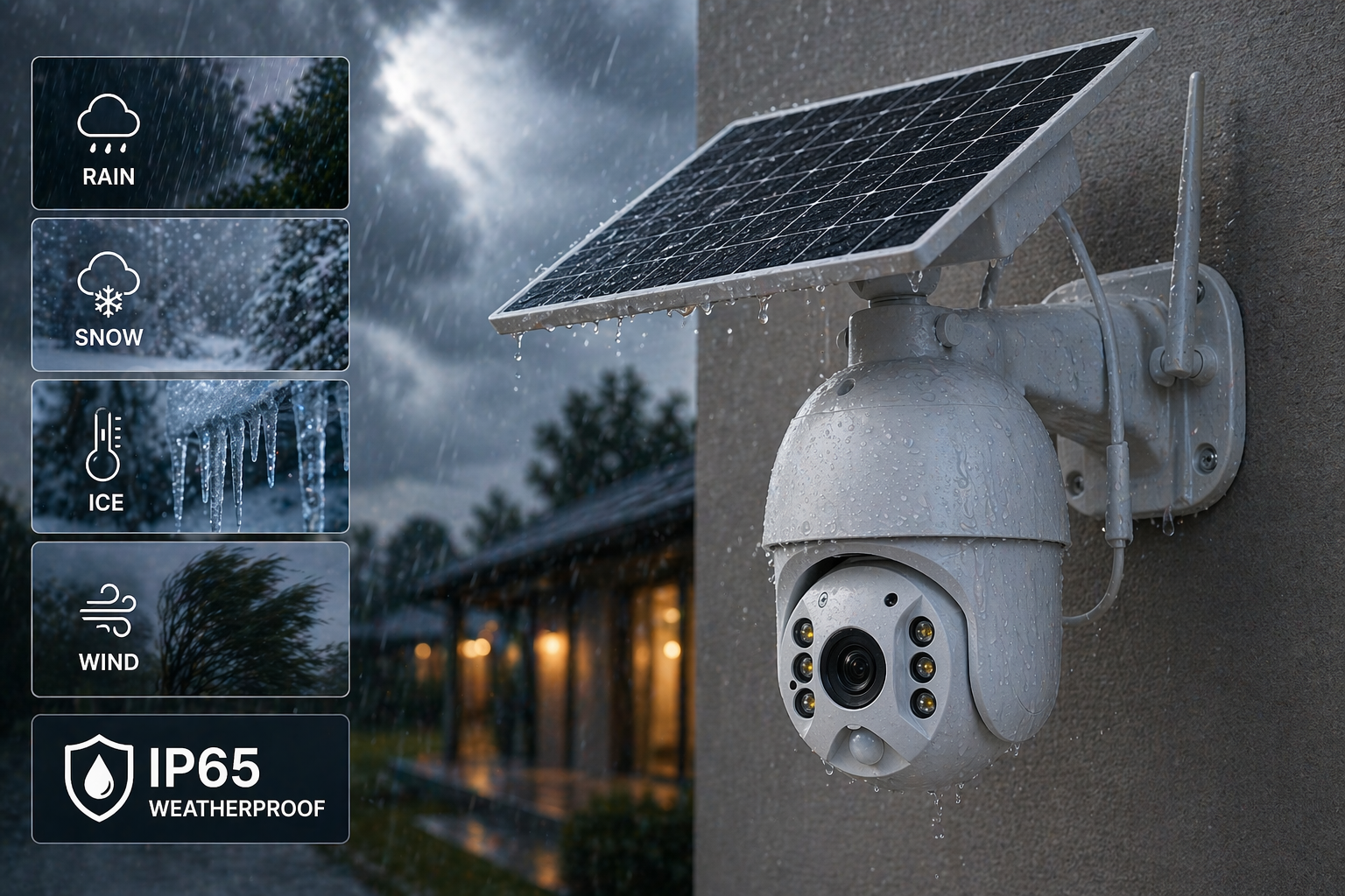 XS7 Pro - HD WiFi Solar Powered Security Surveillance Camera with