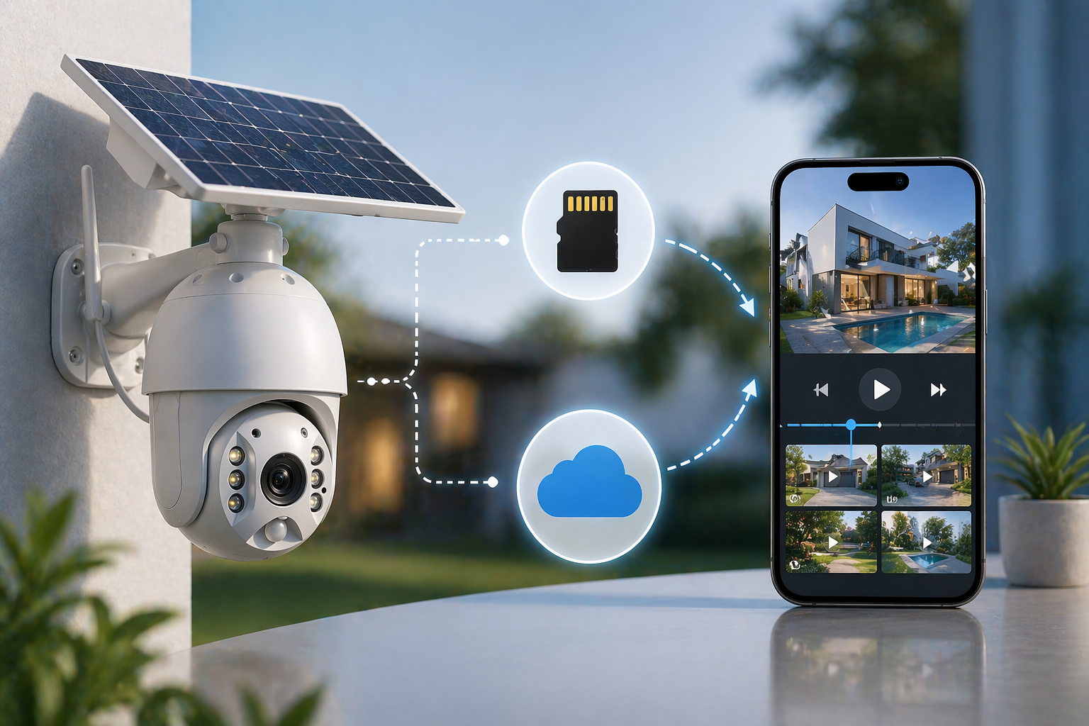 XS7 Pro - HD WiFi Solar Powered Security Surveillance Camera with