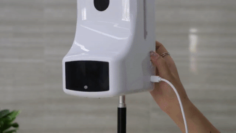 Hand Sanitizer Auto Dispenser With Wrist IR Thermometer TDTK9-BTM