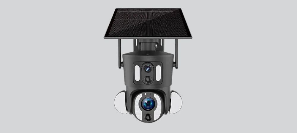 Y3 Dual Pro - HD LTE 4G Dual Lens Solar Powered Rotating Security Surveillance Camera
