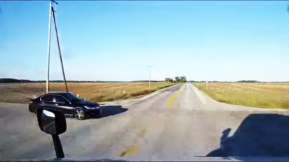 Dashcam video of a near-miss will make your heart race