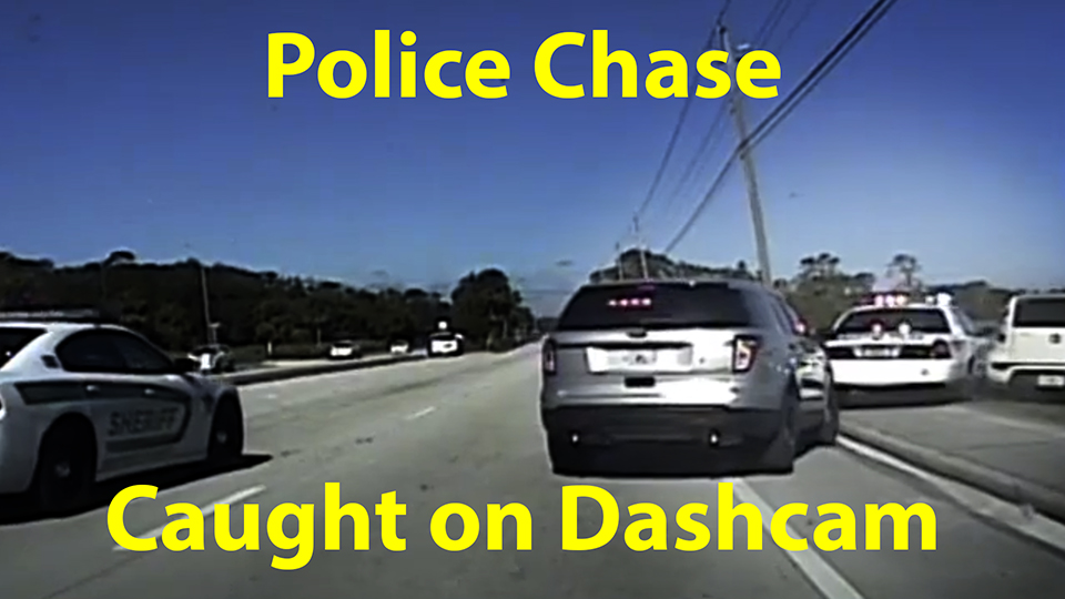 Dashcam footage of arrest and high speed car chase on U.S. 1 released by Sheriff's Office